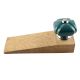 2 Pieces Solid Forest Green Square Ceramic Door Stopper